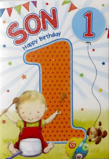 Picture of SON 1ST BIRTHDAY CARD
